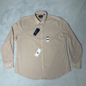 Penguin Slim Fit Check Button Down Shirt - Size 17 - 34/35